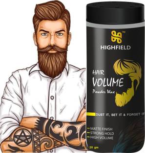 HIGHFIELD Hair Volumizing Powder Wax, Strong Hold, Matte Finish - Enhance Volume & Texture Hair Powder