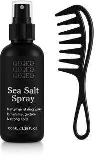 QEQEQ Sea Salt SprayHair Volume,Texture,Heat Protectant,Hold-Styling Hair Spray(100ml) Hair Volumizing |Hair Thickening, Texture & Hold Matte Finish Hair Spray(100 ml) MEDIUM Hair Volumizer HAIR VOLUMIZER