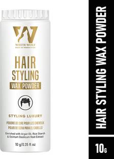 White Wolf Hair Styling Powder Wax for Men | Korean Formula for Enhance Volume 10g Strong Hold Hair Volumizer Hair Volumizing Powder Wax