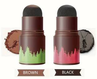 MYEONG Instant Hair Loss Concealer Hair Powder Brown Color Stick Combo Bhanu@2024 Extream Hair Volumizer Powder Stemp