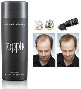 toppik Hair Building Fibers For Regrowth And Instant Styling Dark Brown Color 1 Unit Natural Organic Hair Volumizer Fibers