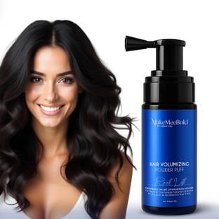 MakeMeeBold Hair Volumizing Powder Puff | Instant Root Lift | 48H Hold | No Taic, Fragrance & Residue | Natural Styling Powder for All Hair Types – Mess-Free, Lightweight Strong Hair Volumizer Powder