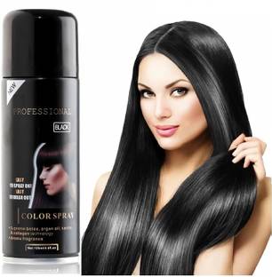 MYEONG Unisex Temporary Black Color Hair Spray bhanu2023 Medium Hair Volumizer Spary