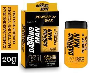 Kamill Dashing Man Hair Volumizing Powder Wax | Strong Hold | Matte Finish | Strong hair Volumizer Volume Powder | 24 Hours Strong Hold Hair Volumizer Powder