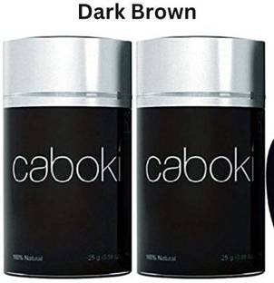 Caboki Hair Styling Fibers Dark Brown 25 gm 2 Units Of Hair Building Fibers Dark Brown 25 gm Soft Hair Volumizer Powder