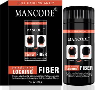 MANCODE Hair Building Fiber Powder Thinning Hair Volumizer Bald Spot Cover Up Fiber Hair Fiber Powder Extreme Hair Volumizer hair fiber powder 20g