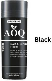 AOQ Premium Hair Loss Concealer For Regrowth & Instant Styling Black All Day Long Hair Fiber