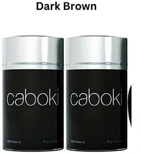 Caboki Hair Fibers For Regrowth & Instant Styling, Thin Hair Concealer Dark Brown 2 Units Set Hair Volumizer Fibers
