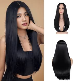 VIVIAN Full Head Hair Wig For Women Black Curly & Synthetic Hair With Net Wig Cap 1 Pcs Hair Accessory Set