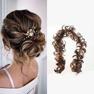DELUXE Highlight Elastic Long Hair Frill, 50 Grams Bun