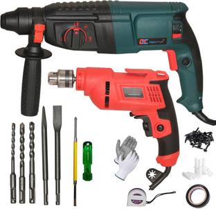 Digital Craft Powerful Drill Machine with 100% Copper Winding Durable Hand Tool 26MM Hammer, 10MM Dril...