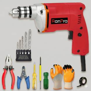 RanPra 10MM DRILL | HEAVY DYTY 10MM DRILL MACHINE WITH HSS BIT AND TOOL SET RHC-368 13 MM HAMMER DRILL...