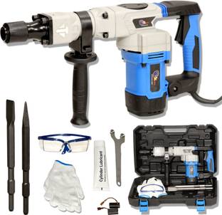 Digital Craft 1600W Demolition Hammer 4.3KG Heavy-Duty Concrete Breaker 3900RPM 360° Rotating Handle 1...