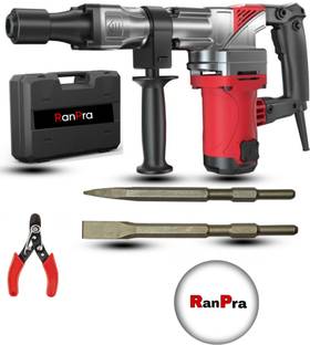 RanPra 7 KG INDUTRIAL BREAKER HAMMER DRILL MACHINE WITH 2 DRILL BIT SET & CUTTER Hammer Drill