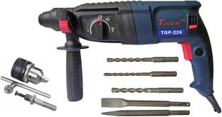 Inditrust New Heavy duty 26mm Rotary hammer machine 1200w TGP-226 5pc Bit with 13mm Drill chuck key an...