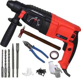 Digital Craft Powerful Copper Winding Drill Set with Multi-Purpose Hand Tools 26mm Hammer Drilling Mac...