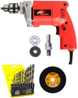 Mamodiaz Redhorse RH-366 10mm 650W Heavy Duty Machine with Marble Blade & Complete Set with 13 pcs Dri...