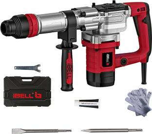 iBELL Demolition Hammer, 6.4Kg, Copper Armature, Impact 3700/min, Energy 20J, DH20-45 Hammer Drill