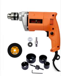 Mamodiaz Hitman HM2310 Heavy Duty With Iron Cutting & Complete set With 6 Pcs Hole Saw Set Impact Driv...