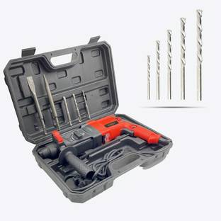walkers wkcb125m1 all purpose 26mm hammer impact drill machine forward reverse rotaion 5pcs masonry bits making holes metal wood concrete rotary