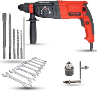 Walkers WKCB399M1 26mm Hammer Impact Drill Machine Forward/Reverse Rotation with 5Pcs SDS Plus Bits fo...