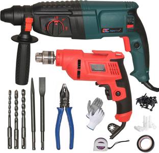 Digital Craft Powerful Drill Machine with 100% Copper Winding Durable Hand Tool 26MM Hammer, 10MM Dril...