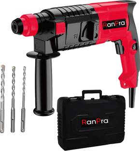 RanPra 20mm Hammer Drill Machine with 3 Bits for Making Holes in Wood/Metal ETC. Hammer Drill