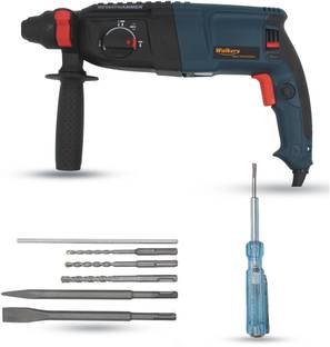 Walkers WKCB355M1 26mm Hammer Impact Drill Machine Forward/Reverse Rotation with 5Pcs SDS Plus Bits fo...