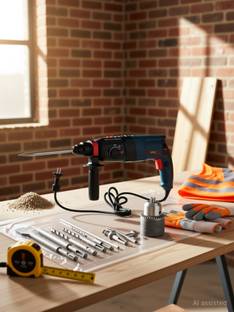 Walkers 100% Copper Winding WHD26DG3 Impact Drill Machine Forward/Reverse Rotaion with 5 Bits, 13mm Ch...