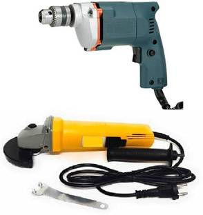 Gadariya King Heavy Duty 4inch Angle Grinder 850W Electric 10mm 350W Rotary Drill Machine Hammer Drill