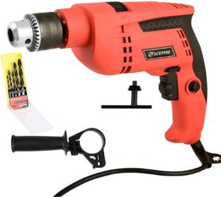 Sceptre SP-EM-13 Impact Hammer Drill Machine, Forward Reverse Switch with Reversible Hammer Driver & V...