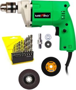 Mamodiaz Metro Heavy Duty Drill Machine with Flap Dics, Iron Cutting & Complete set With Drill bit set...