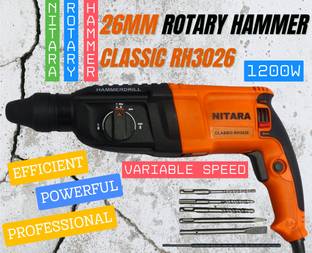 Nitara Super powerful 26mm 1200W REGULAR use with reverse/forward function Heavy Duty continue use sup...
