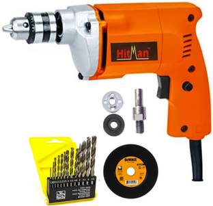 Mamodiaz Hitman HM2310 Heavy Duty Machine With Iron Cutting & Complete set With 13pcs Drill Bit Set Ha...