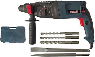 DUMDAAR DM26 1250W Electric Rotary hammer drill machine with 2pc Chisel and 3pc hammer machine Rotary ...