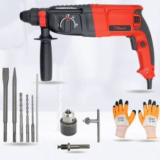 Hillgrove Multi Purpose Hammer Drill Forward/Reverse Rotation 100% Copper Winding HGCM790M1 26mm Hammer Impact Drill Machine with Rotary Hammer Drill