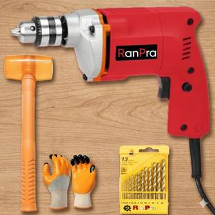 RanPra 10mm Heavy-Duty Drill System + Rubber Mallet & Drill Bit Bundle | Impact Driver