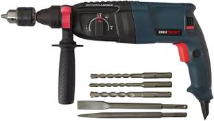 Inditrust 6-Month Warranty 1250w Heavy duty Electric Rotary Hammer drill machine with 3pc Hammer & 2pc...