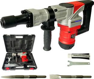 Inditrust 7kg Electric Demolition Hammer, 1500W, 360° Rotating Handle, with Anti vibration control han...