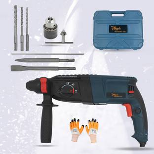 Hillgrove 100% Copper Winding HGCM479M2 26MM Multi Purpose Rotary Drilling Machine Forward/Reverse Rotaion with 13mm Chuck for Making Holes in Metal/Wood/Concrete Rotary Hammer Drill