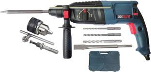 Inditrust 6-Month Warranty 100% Copper Winding New Heavy duty 26mm Reversible Hammer Drill Machine & 3...