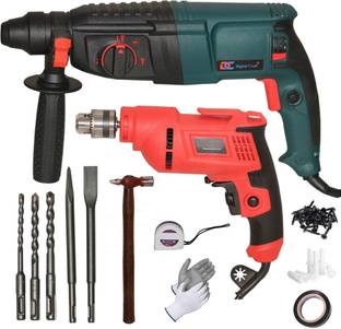 Digital Craft Powerful Drill Machine with 100% Copper Winding Durable Hand Tool 26MM Hammer, 10MM Dril...