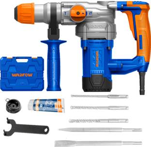 Wadfow SDS-Plus Rotary Hammer | 3800BPM 4.5J 1100RPM | with 3 Drills and 2 Chisels | 1050W Rotary Hammer Drill