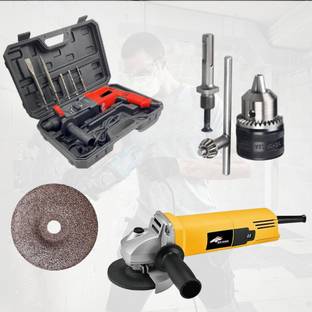 RanPra 26mm Hammer Drill Machine Forward/Reverse Rotaion with Angle Grinder Drill Chuck (13mm),SDS Ada...