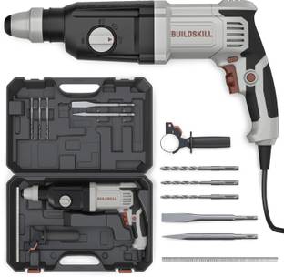 BUILDSKILL 1100RPM Copper Motor | SDS+ Chuck | 4900 BPM | 4 Modes | 3J Impact BRHD26850 Rotary Hammer ...