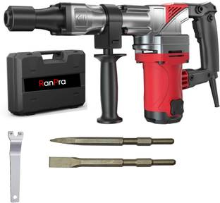 RanPra 7 KG DEMOLITION HAMMER MACHINE HEAVY DUTY WITH 2 BIT SET Hammer Drill