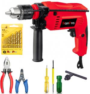 RanPra | INK-13B WITH HAND TOOL 1 | HAMMER DRILL MACHINE WITH DRILL BIT SET AND 4 TYPE HAND TOOLS Hamm...