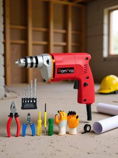 RanPra 10 mm drill machine with 10 set accessories set 10 MM DRILL MACHINE Impact Driver