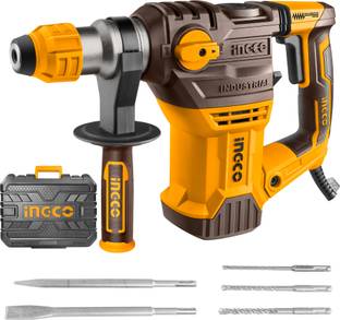 INGCO 4400BPM | 5.5J with 3 Drills and 2 Chisels | Packed by BMC | 1500W Rotary Hammer Rotary Hammer Drill