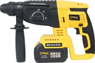 Pilot PL-CRH-26 21V Cordless Rotary Hammer Drill 26mm, Brushless Motor, 2800 RPM Rotary Hammer Drill
